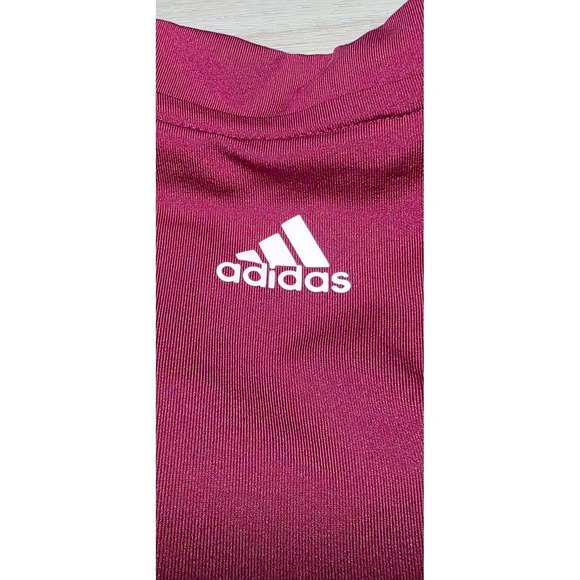 Adidas Gradient Sleeveless Polo Womens M Burgundy HA3385 Golf Shirt NWT Active - Picture 9 of 10